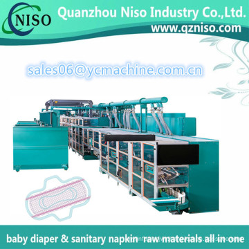 Servo Control Health Care Ultra Thin Sanitary Towels Making Machine